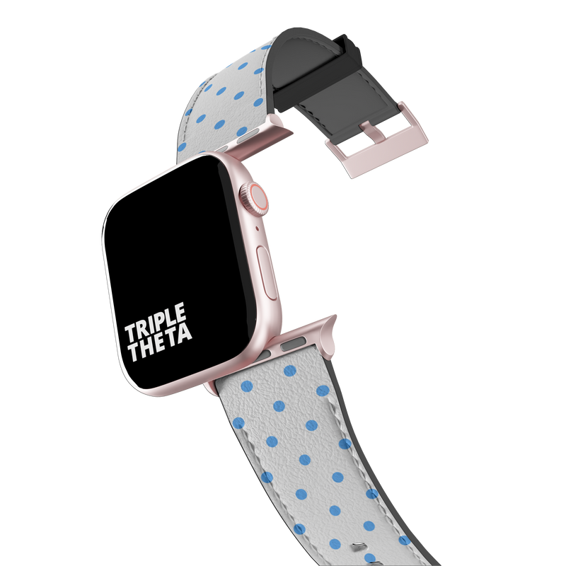 Baby Blue Polka Dot Collection Band For Apple Watch