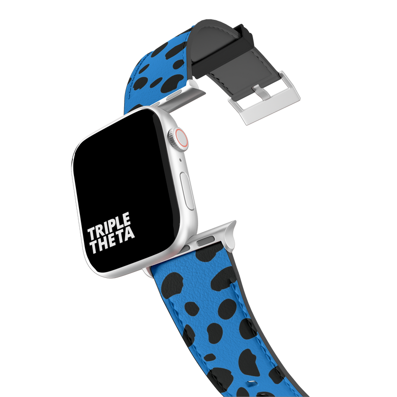 Berry Blast Blue Cheetah Collection Band For Apple Watch