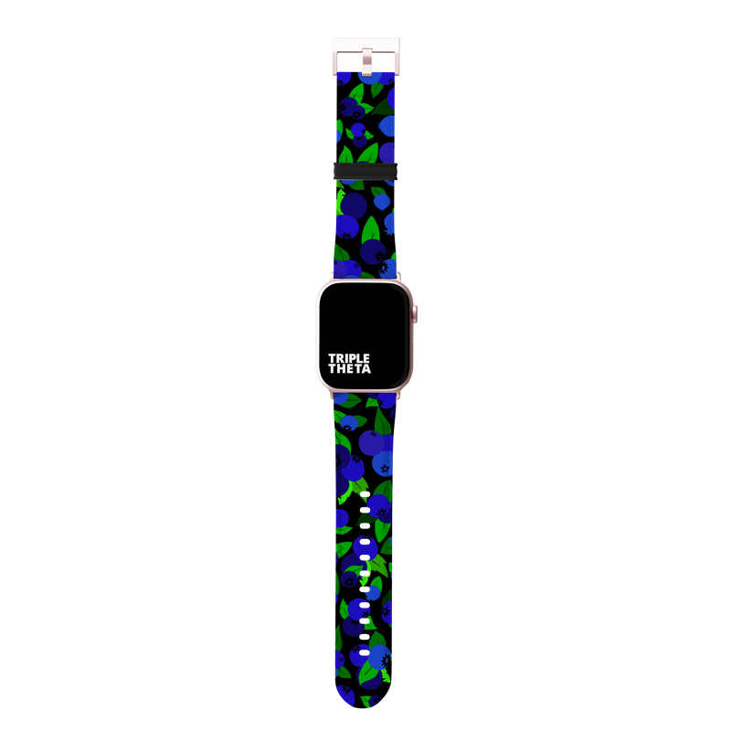 Black Blueberry Fruit Collection Band For Apple Watch