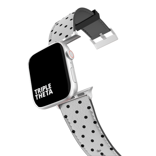 Black and white polka dot outlet apple watch band