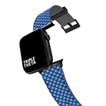 Blue TRIPLE THETA Basics Collection Band For Apple Watch