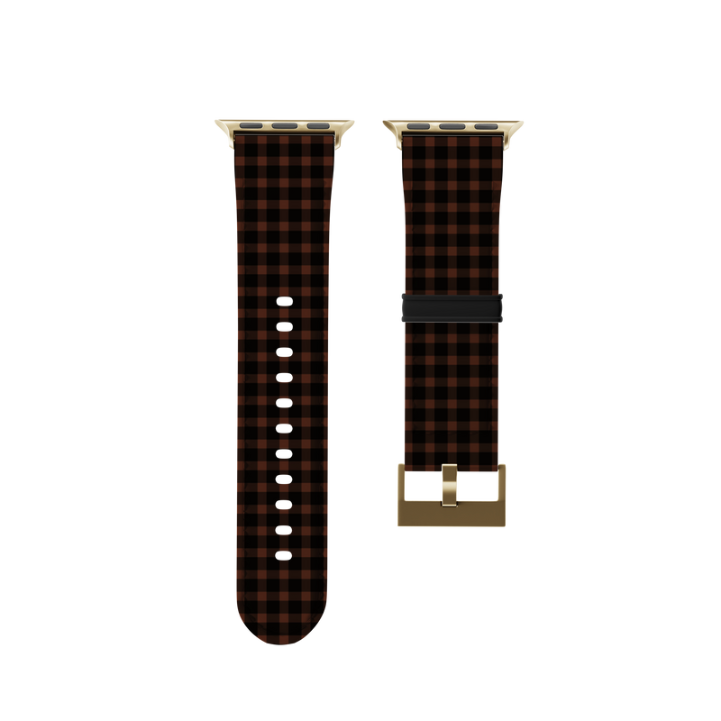Brown And Black Flannel Collection Band For Apple Watch
