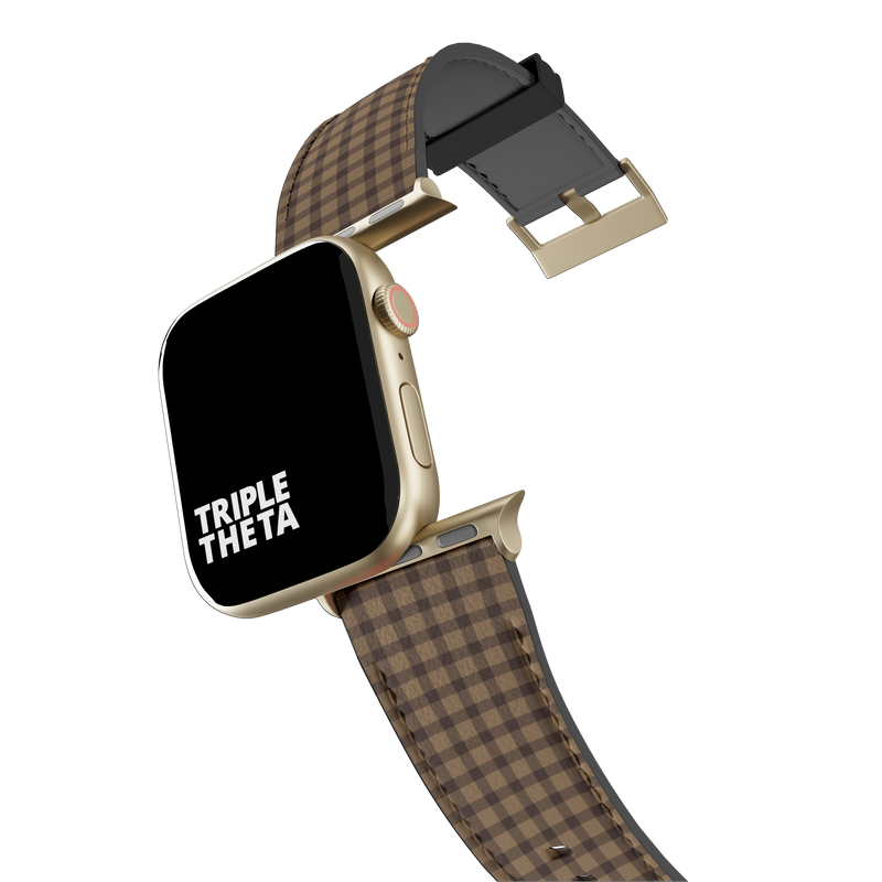 Brown And Tan Flannel Collection Band For Apple Watch