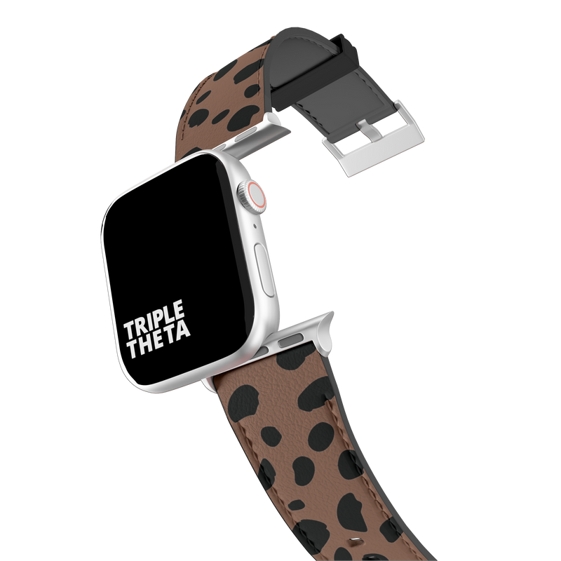 Chocolate Cheetah Collection Band For Apple Watch