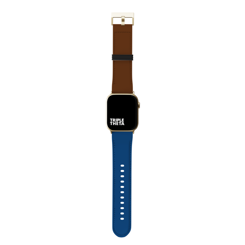 Chocolate and Blueberry Bicolor Contrast Collection Band For Apple Watch