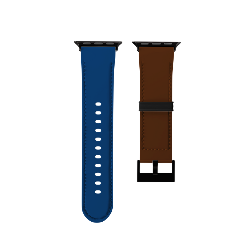 Chocolate and Blueberry Bicolor Contrast Collection Band For Apple Watch