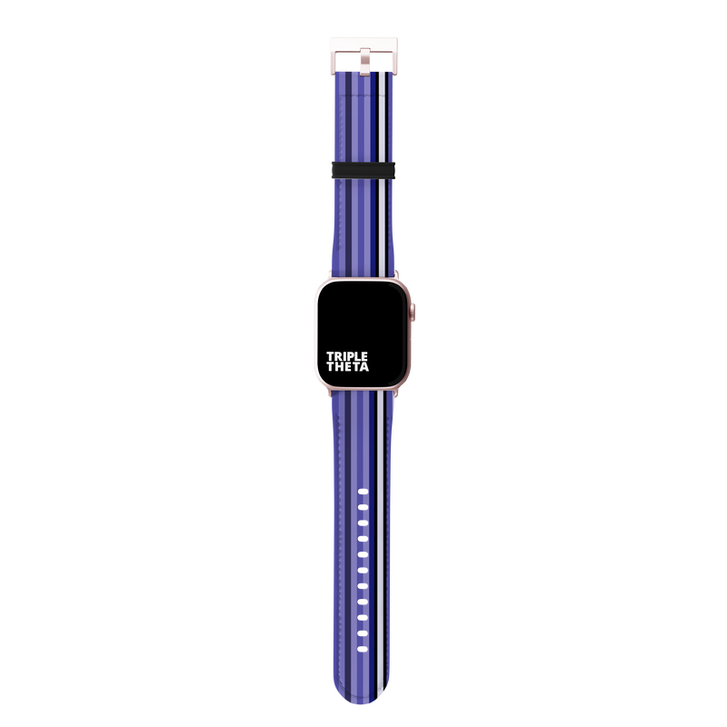 Classic Blue Super Stripes Collection Band For Apple Watch