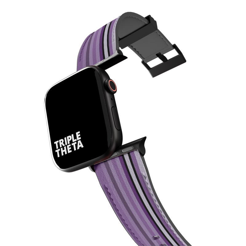 Classic Purple Super Stripes Collection Band For Apple Watch