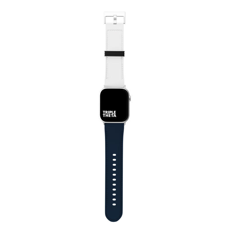 Dark Blue Bicolor Contrast Collection Band For Apple Watch