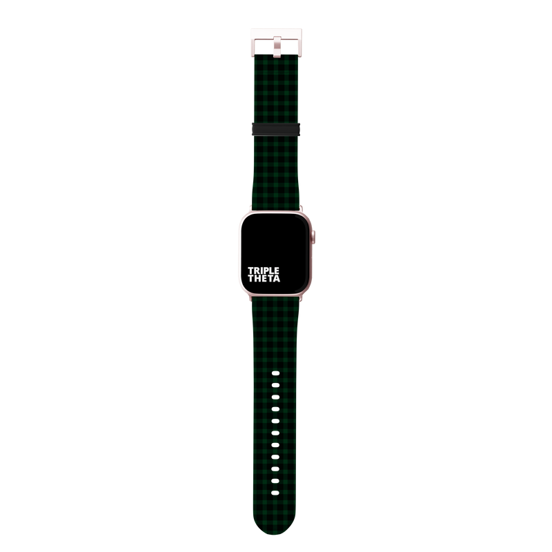 Darkest Green Flannel Collection Band For Apple Watch