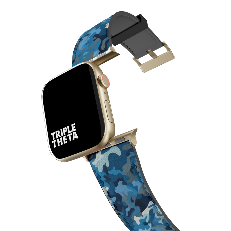 Denim Blue Camouflage Collection Band For Apple Watch