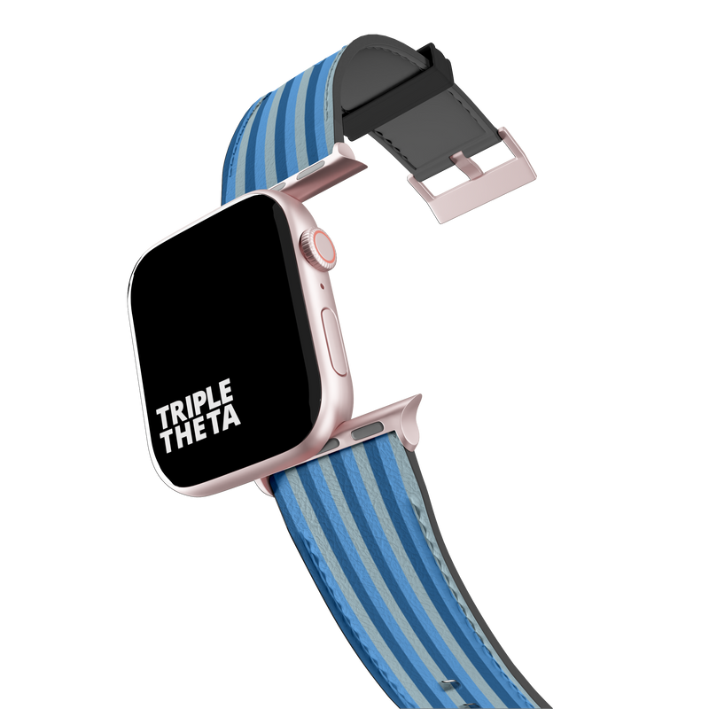 Double Blue Super Stripes Collection Band For Apple Watch