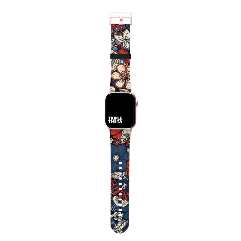 Flagged Floral USA Collection Band For Apple Watch
