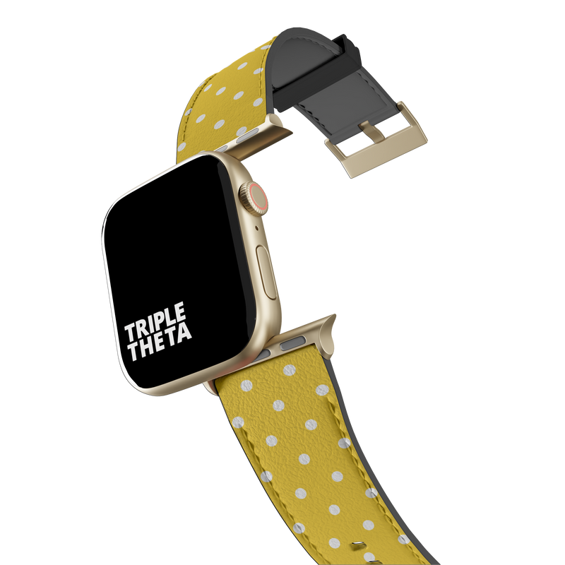 Full Yellow Polka Dot Collection Band For Apple Watch