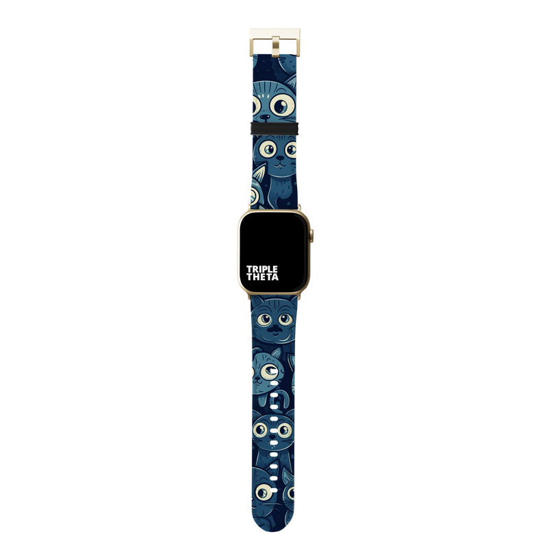 Blue Cats Pet Collection Band For Apple Watch