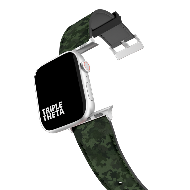 Jungle Night Green Camouflage Collection Band For Apple Watch