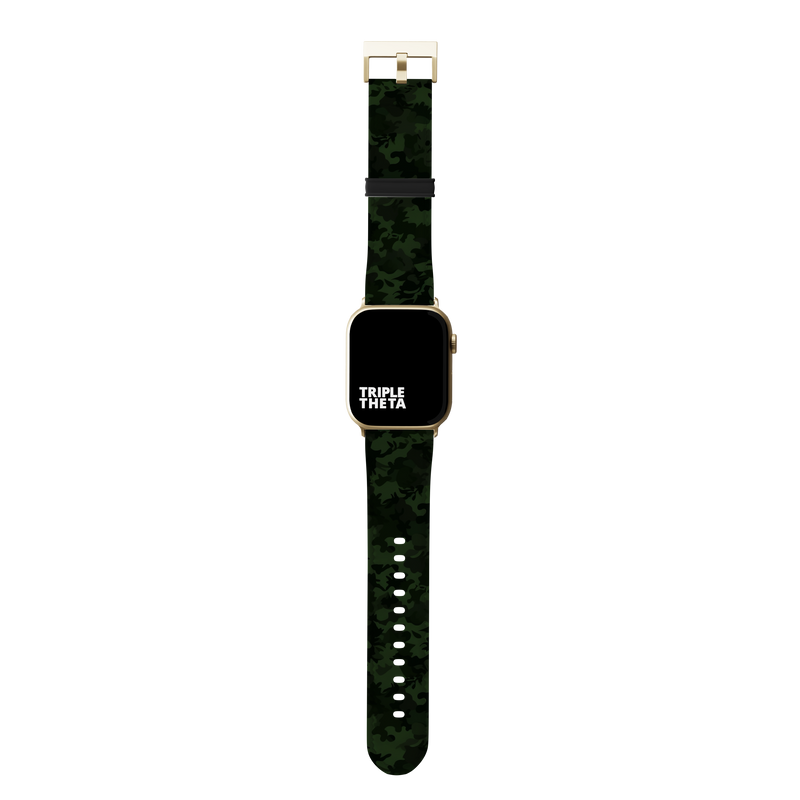 Jungle Night Green Camouflage Collection Band For Apple Watch
