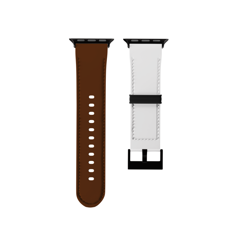 Mocha And Cold Foam Bicolor Contrast Collection Band For Apple Watch