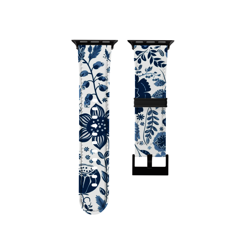 Navy Nova Botanical Collection Band For Apple Watch