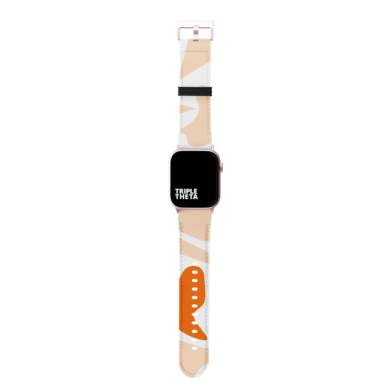 Orange Abstract Collection Band For Apple Watch