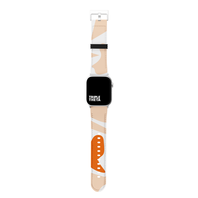 Orange Abstract Collection Band For Apple Watch