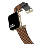 Orange And Black Flannel Collection Band For Apple Watch