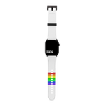 White Retro Stripes PRIDE Collection Band For Apple Watch