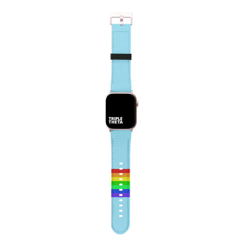 Blue Retro Stripes PRIDE Collection Band For Apple Watch