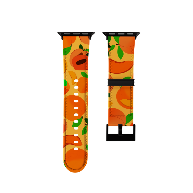 Peach Peach Fruit Collection Band For Apple Watch