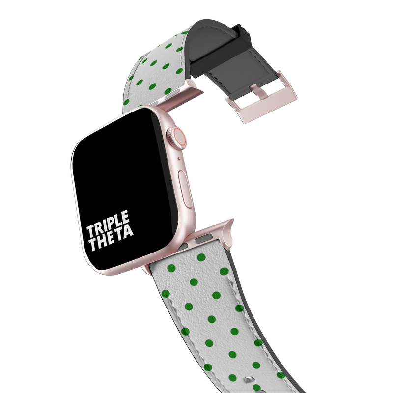 Pine Green Polka Dot Collection Band For Apple Watch