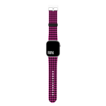 Pink And Black Flannel Collection Band For Apple Watch