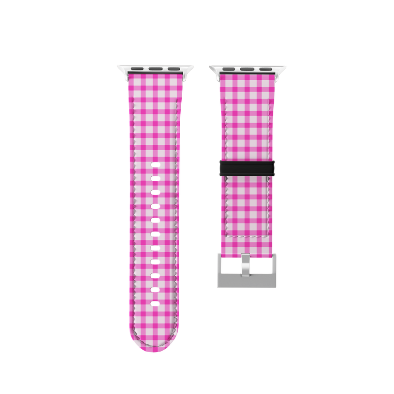 Pink Flannel Collection Band For Apple Watch