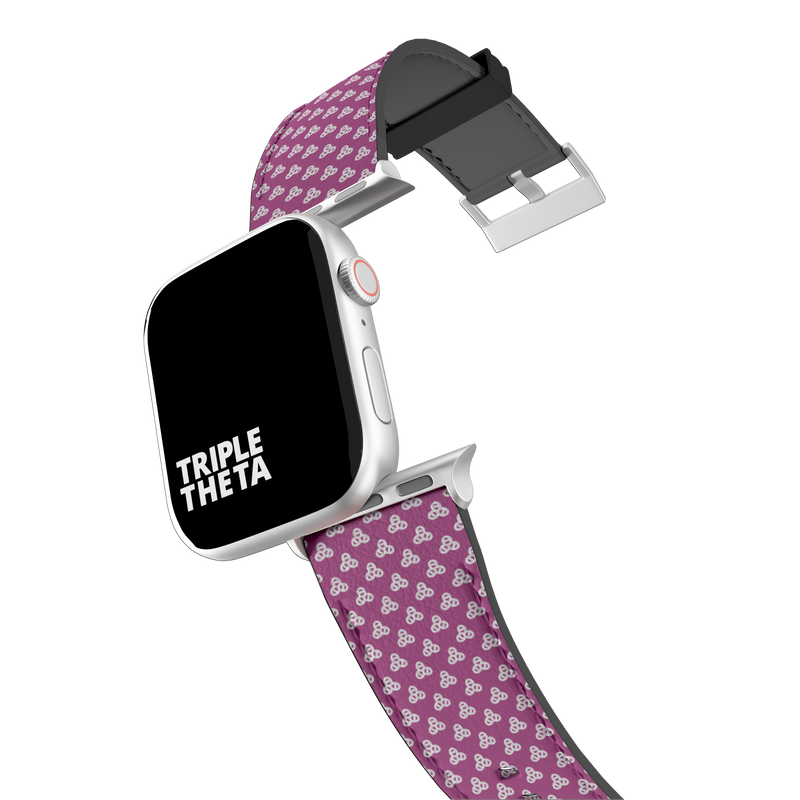 Pink TRIPLE THETA Vibrant Collection Band For Apple Watch
