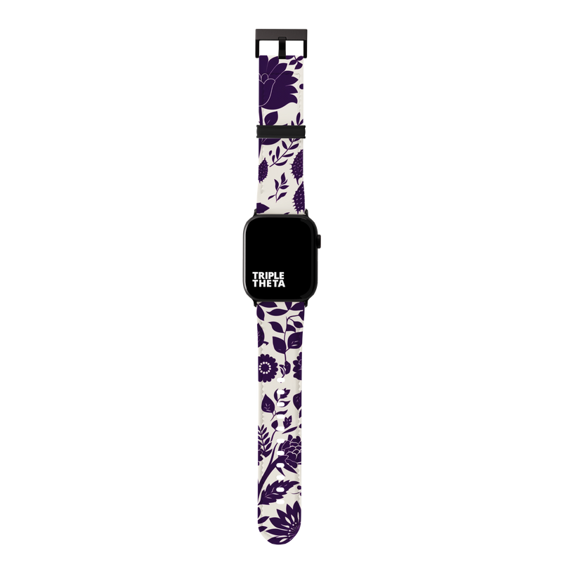 Plum Passion Botanical Collection Band For Apple Watch