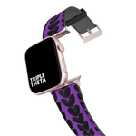 Purple Painted Heart Collection Band For Apple Watch