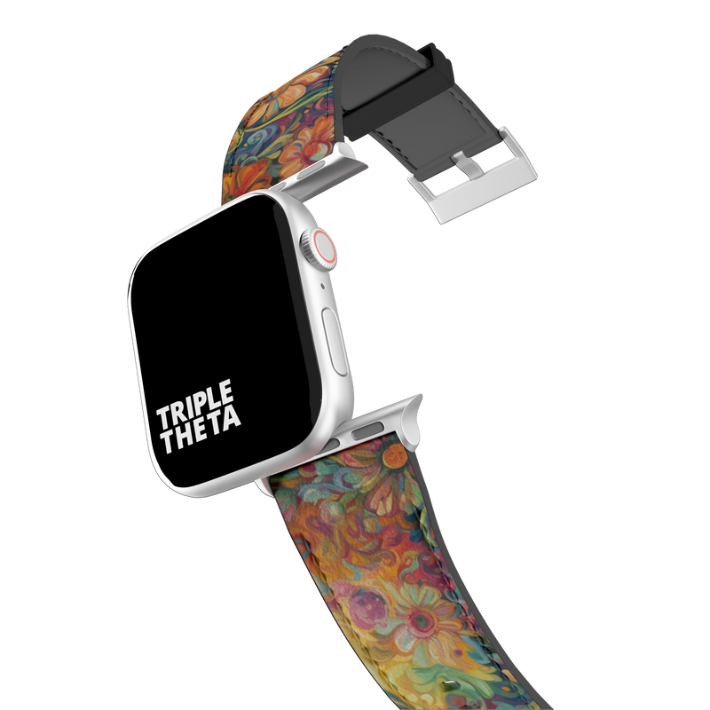 Rainbow Floral Swirl PRIDE Collection Band For Apple Watch