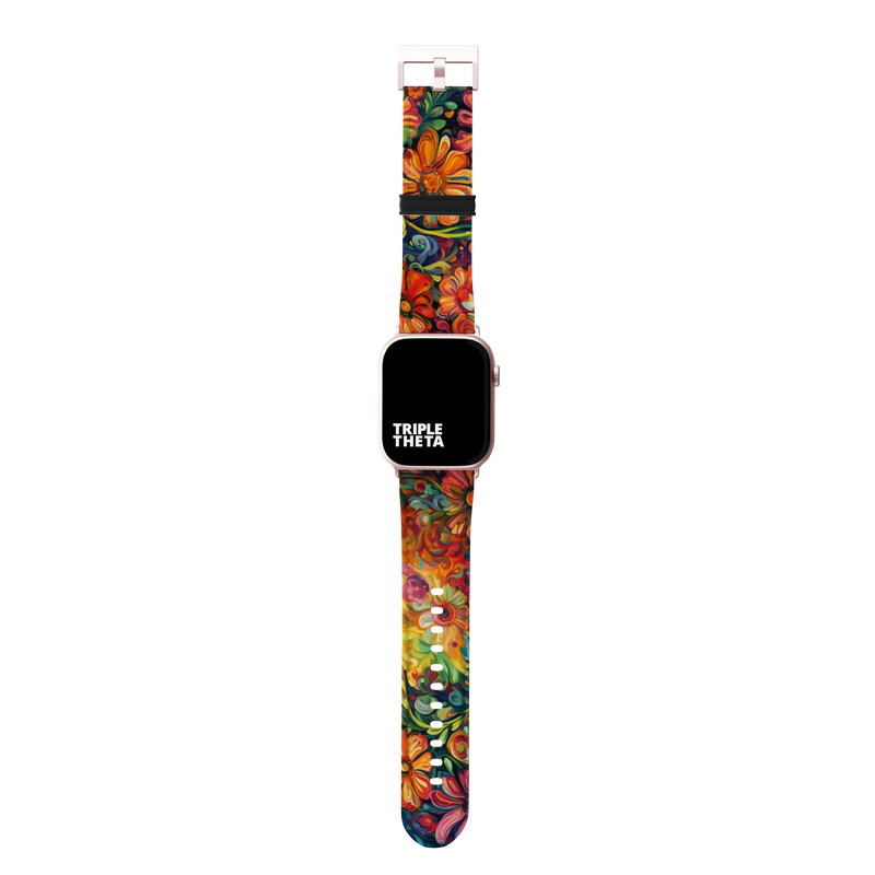 Rainbow Floral Swirl PRIDE Collection Band For Apple Watch