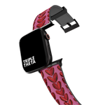 Red Painted Heart Collection Band For Apple Watch