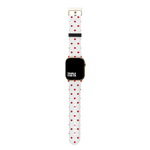 Rose Red Polka Dot Collection Band For Apple Watch