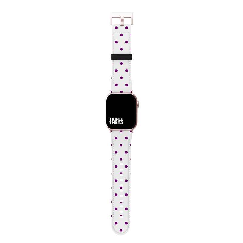 Royal Purple Polka Dot Collection Band For Apple Watch