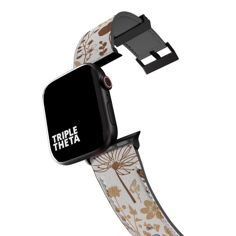 Rustic Brown Botanical Collection Band For Apple Watch