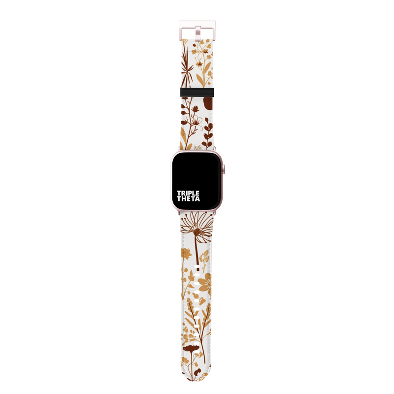 Rustic Brown Botanical Collection Band For Apple Watch