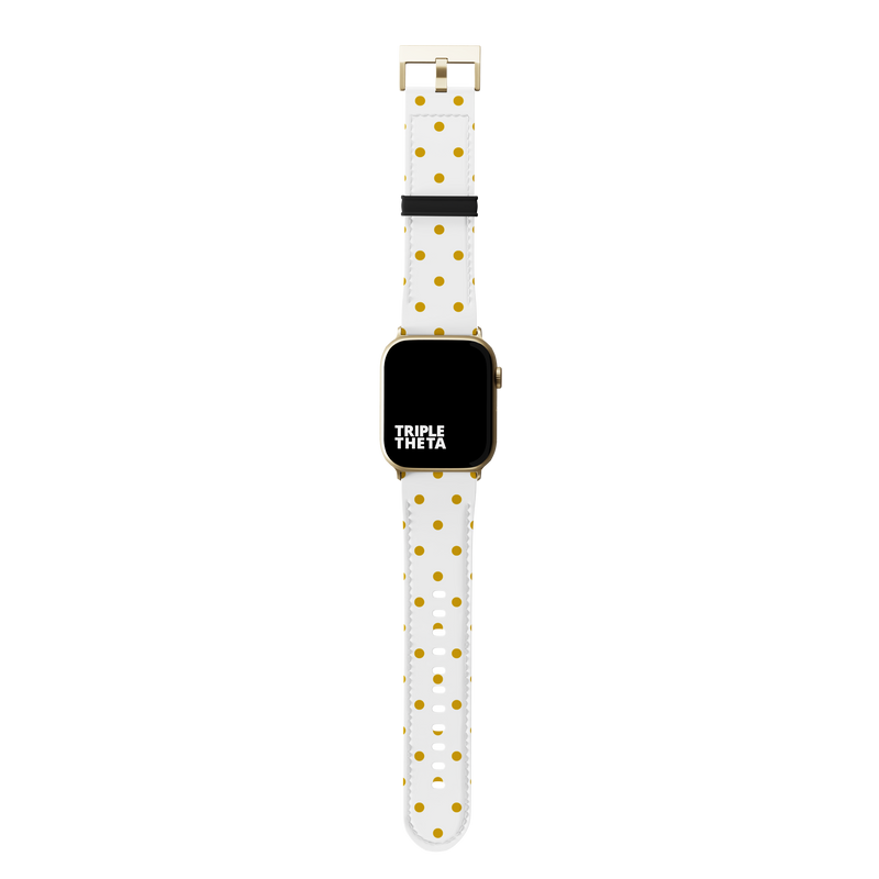 Sunrise Yellow Polka Dot Collection Band For Apple Watch