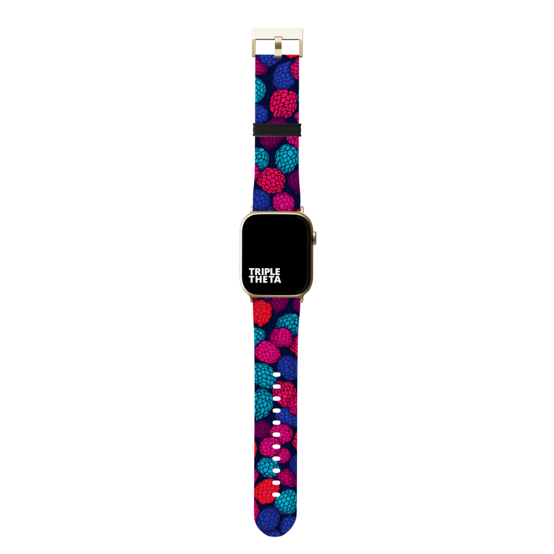 Super Vibrant Raspberries Mega Fruit Collection Band For Apple Watch