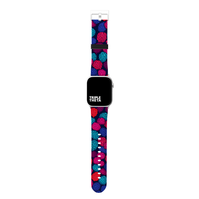 Super Vibrant Raspberries Mega Fruit Collection Band For Apple Watch