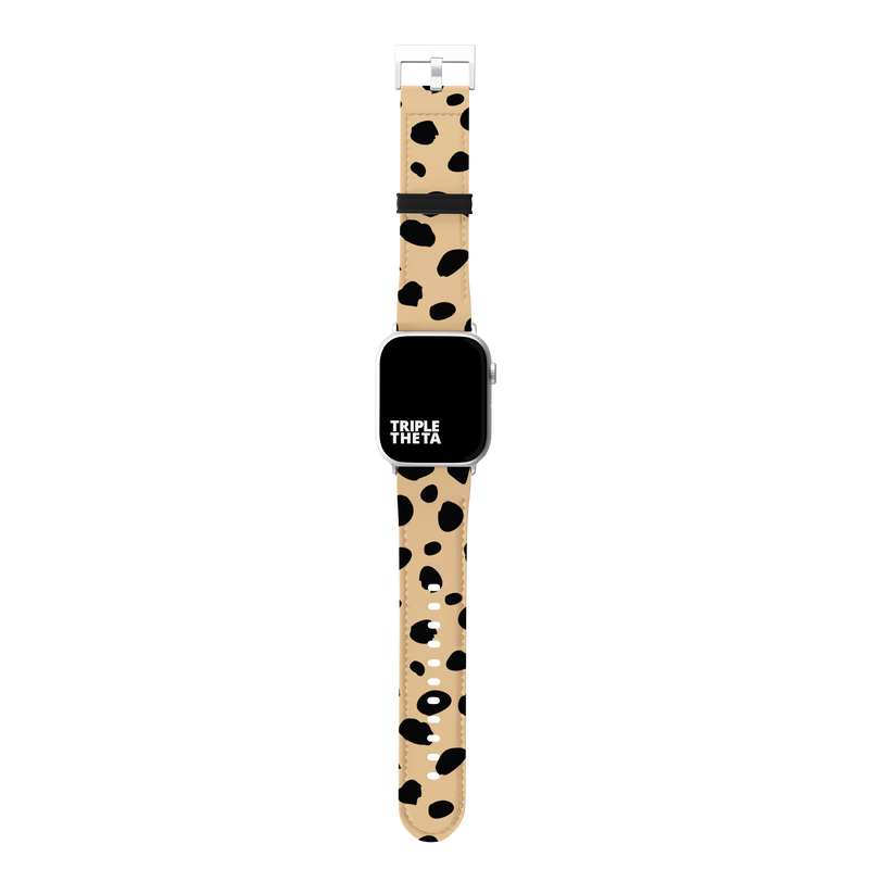 Tan Cheetah Collection Band For Apple Watch