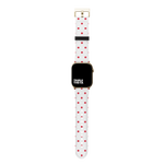 Vibrant Pink Rose Polka Dot Collection Band For Apple Watch