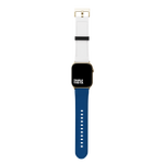 White And Blue Bicolor Contrast Collection Band For Apple Watch