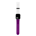 White and Royal Purple Bicolor Contrast Collection Band For Apple Watch