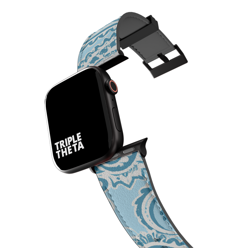 Blue Blue Blue Paisley Collection Band For Apple Watch